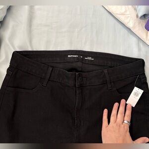 Old Navy Wow Boot Cut Mid Rise Black Jeans